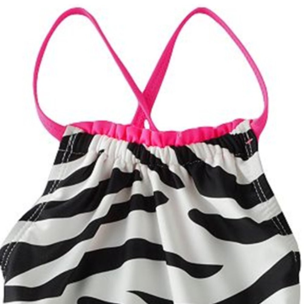 Oshkosh B'gosh Girls 2-PC Bikini & Top Swim Set Zebra UPF 50+ Lined Swim… - Picture 5 of 6